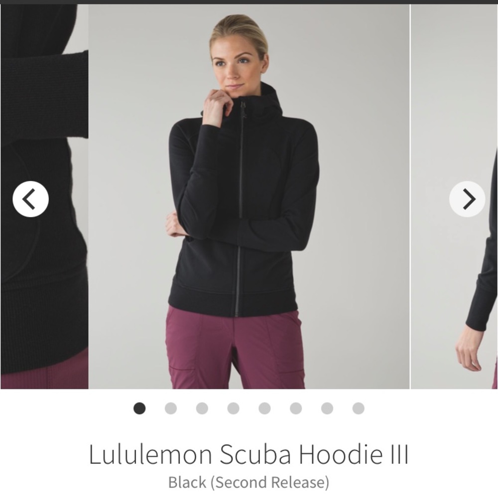COPY - Lululemon black Scuba hoodie.  Size 4. EUC